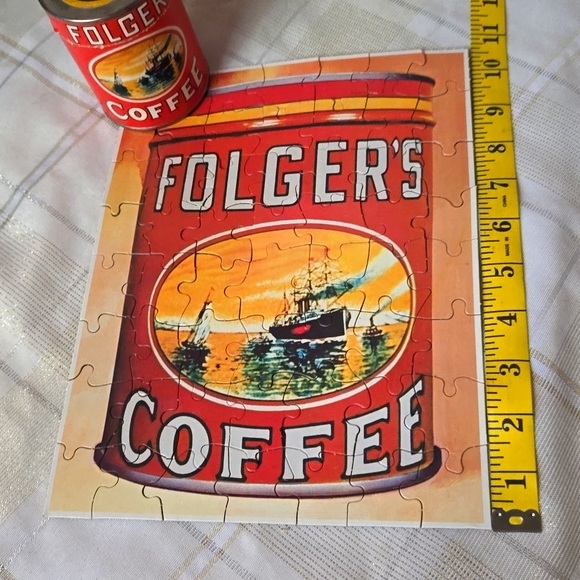Vintage Folgers Coffee Can Puzzle - Picture 5 of 11
